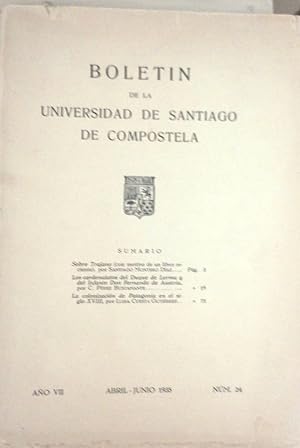 BOLETIN DE LA UNIVERSIDAD DE SANTIAGO DE COMPOSTELA. AÑO VII. Abril-Junio 1935. Nº 24