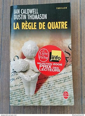 Seller image for La rgle de quatre/ Le livre de poche 04/ for sale by Dmons et Merveilles