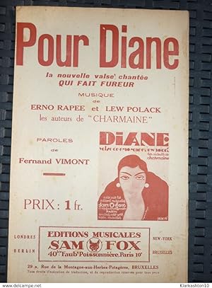 Seller image for Pour Diane for sale by Dmons et Merveilles