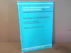 Immagine del venditore per Surveys in Combinatorics. (= London Mathematical Society Lecture Note Series, Band 38). venduto da Antiquariat Deinbacher