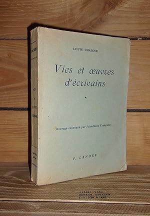 Imagen del vendedor de VIES ET OEUVRES D'ECRIVAINS - Tome I : P. Valry, P. Claudel, A. Gide, M. Proust, A. Maurois, F. Mauriac a la venta por Planet's books