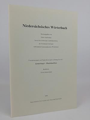 Bild des Verkufers fr Niederschsisches Wrterbuch. Lieferung 44 und 45 (VI, 4/5): himmelangst - Hundeknubben. zum Verkauf von ANTIQUARIAT Franke BRUDDENBOOKS