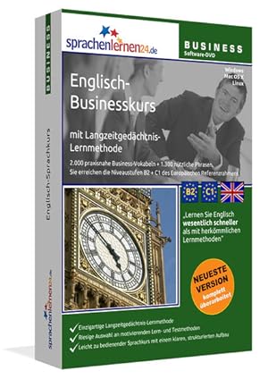 Image du vendeur pour Englisch-Businesskurs mit Langzeitgedchtnis-Lernmethode von Sprachenlernen24.de: Lernstufen B2+C1. Businessenglisch lernen fr den Beruf. Software PC DVD-ROM fr Windows 8,7,Vista,XP/Linux/Mac OS X mis en vente par Studibuch