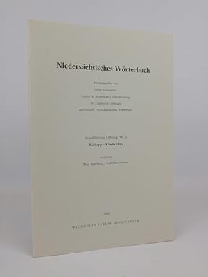 Bild des Verkufers fr Niederschsisches Wrterbuch. Lieferung 51 (VII, 3): Kiskopp - Klockenhus. zum Verkauf von ANTIQUARIAT Franke BRUDDENBOOKS