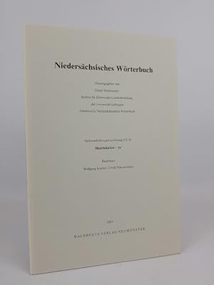 Bild des Verkufers fr Niederschsisches Wrterbuch. Lieferung 46 (VI, 6): Hundeknust - in. zum Verkauf von ANTIQUARIAT Franke BRUDDENBOOKS