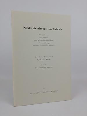 Imagen del vendedor de Niederschsisches Wrterbuch. Lieferung 53 (VII, 5): Knickepinn - Kokere. a la venta por ANTIQUARIAT Franke BRUDDENBOOKS