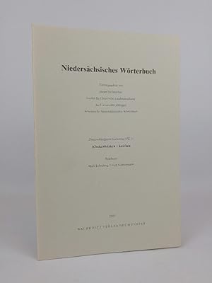 Bild des Verkufers fr Niederschsisches Wrterbuch. Lieferung 52 (VII, 4): Klockenhsken - knicken. zum Verkauf von ANTIQUARIAT Franke BRUDDENBOOKS