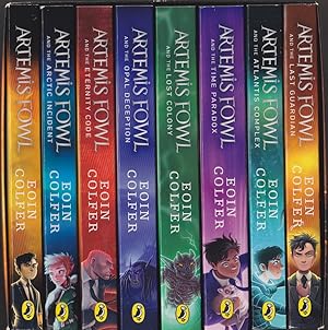 Seller image for Artemis Fowl 8-book Box Set "The Complete Collection" Artemis Fowl , Artemis Fowl and the Arctic Incident; Eternity Code ; Opal Deception; Lost Colony; Time Paradox; Atlantis Complex; Last Guardian for sale by Caerwen Books