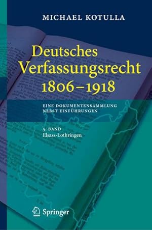 Seller image for Deutsches Verfassungsrecht 1806 - 1918 for sale by Rheinberg-Buch Andreas Meier eK