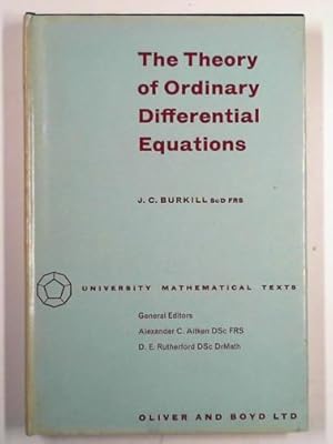 Seller image for The theory of ordinary differential equations for sale by Cotswold Internet Books