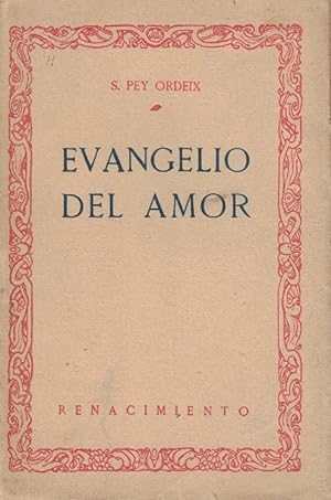 Bild des Verkufers fr EVANGELIO DEL AMOR zum Verkauf von Librera Torren de Rueda