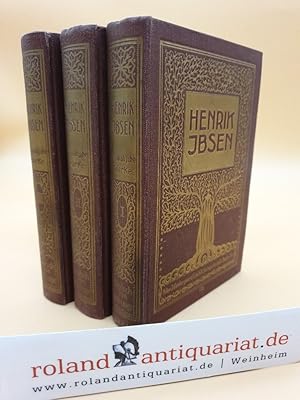 Bild des Verkufers fr Henrick Ibsen: Dramatische Werke. Erster bis Dritter Band (komplett). bersetzt von Wilhelm Lange. Mit einem Vorwort von Thomas Schfer. / Bd. 1: Die Sttzen der Gesellschaft, Nora (Ein Puppenheim), Gespenster ; Bd. 2: Ein Volksfeind, Die Wildente, Rosmersholm ; Bd. 3: Die Meerfrau, Hedda Gabler, Baumeister Solness. zum Verkauf von Roland Antiquariat UG haftungsbeschrnkt