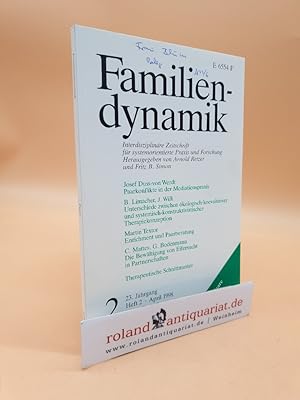 Image du vendeur pour Familiendynamik 2: 23. Jahrgang, Heft 2, April 1998 mis en vente par Roland Antiquariat UG haftungsbeschrnkt