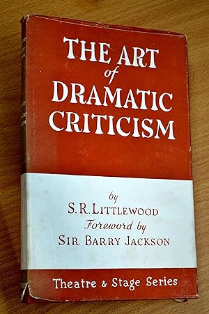 Seller image for The art of dramatic criticism (Theatre and stage series) for sale by HALCYON BOOKS