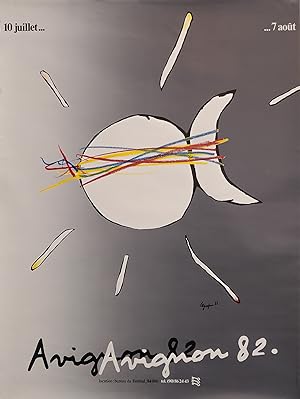 1982 French Festival Poster, Festival D'Avignon