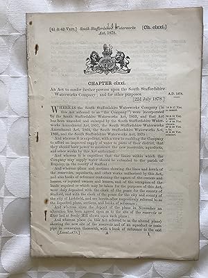 South Staffordshire Waterworks Act 1878
