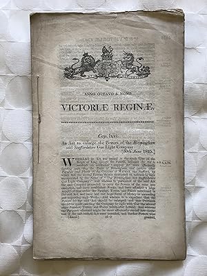 An Act to enlarge the powers of the Birmingham & Staffordshire Gas Light Company.