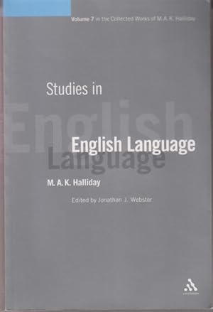 Studies in English Language. Edited by Jonathan J. Webster.