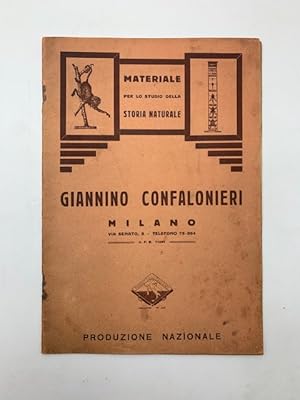 Giannino Confalonieri, Milano. Materiale per lo studio della storia naturale (Catalogo)