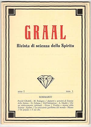 Graal. Rivista di scienze dello spirito. Anno I, num. 1, gennaio 1983