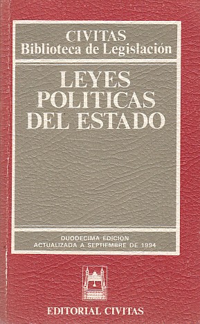 Imagen del vendedor de LEYES POLTICAS DEl ESTADO a la venta por Librera Vobiscum