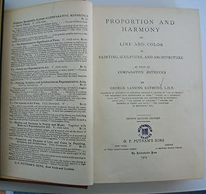 Proportion and harmony of line and color in painting, sculpture, and architecture; an essay in co...