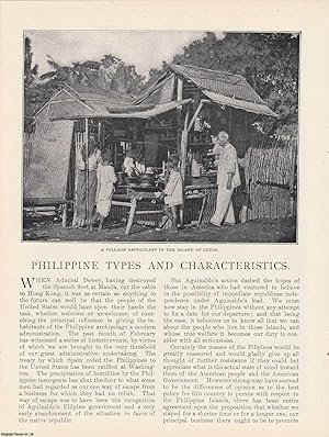 Bild des Verkufers fr Philippine Types and Characteristics; The Native Population of the Philippines; Some Phases of the Philippine Situation: Gold in the Philippines. An series of original articles from the American Review of Reviews, 1899. zum Verkauf von Cosmo Books