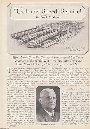 Bild des Verkufers fr Renewed Life for the Atlantic Tidewater Terminals, New York City; Nerve Centers of Distribution by Land and Sea. An original article from the American Review of Reviews, 1929. zum Verkauf von Cosmo Books