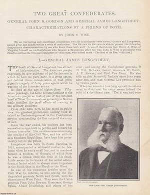 Image du vendeur pour Two Great Confederates: General John B. Gordon and General James Longstreet. An original article from the American Review of Reviews, 1904. mis en vente par Cosmo Books