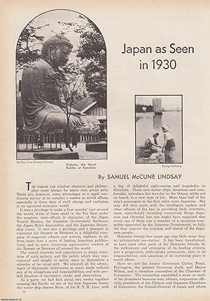 Immagine del venditore per Japan as Seen in 1930. An original article from the American Review of Reviews, 1930. venduto da Cosmo Books