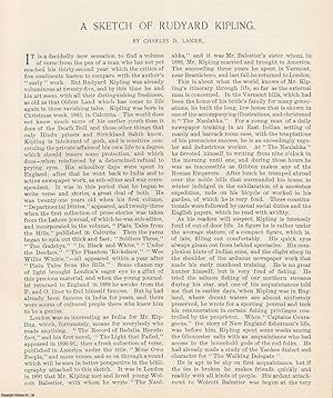 Image du vendeur pour Rudyard Kipling. An original article from the American Review of Reviews, 1897. mis en vente par Cosmo Books