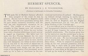 Imagen del vendedor de Herbert Spencer (1820-1903), English Philosopher. An original article from the American Review of Reviews, 1904. a la venta por Cosmo Books