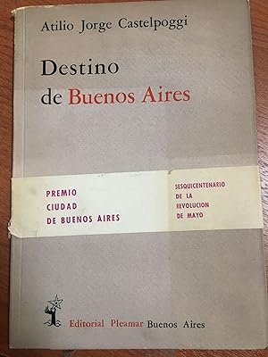 Bild des Verkufers fr Destino de Buenos Aires zum Verkauf von Libros nicos