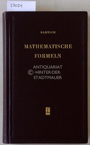 Seller image for Mathematische Formeln. for sale by Antiquariat hinter der Stadtmauer