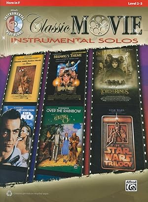Bild des Verkufers fr Classic Movie Instrumental Solos: Horn in F, Book & CD (Pop Instrumental Solos Series): Level 2-3 zum Verkauf von Lake Country Books and More