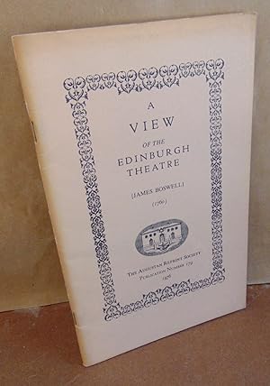 Imagen del vendedor de A View of the Edinburgh Theatre (1760) a la venta por Atlantic Bookshop