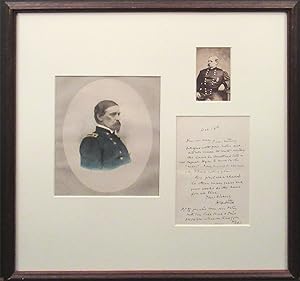 [Civil War] General William "Baldy" Smith Autograph Letter Signed 3 Times with CDV