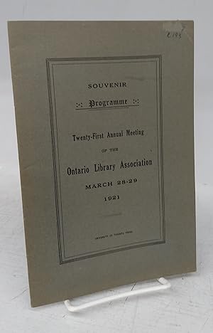 Imagen del vendedor de Souvenir Programme: Twenty-first Annual Meeting of the Ontario Library Association, March 28-29, 1921 a la venta por Attic Books (ABAC, ILAB)