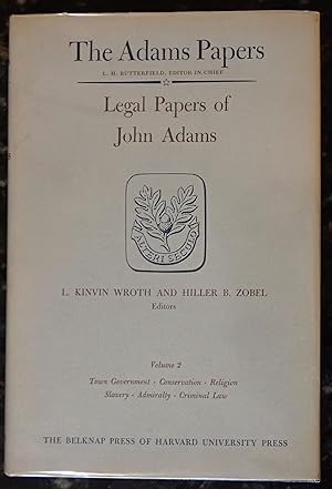 Seller image for The Legal Papers of John Adams (Volume 2, Cases 31-62) for sale by Raritan River Books