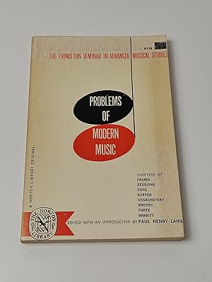 Bild des Verkufers fr Problems of Modern Music: The Princeton Seminar in Advanced Musical Studieson zum Verkauf von BcherBirne