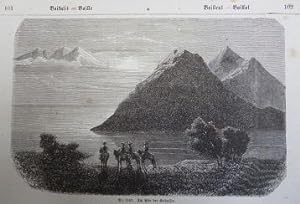 original Holzstich Am Ufer des Baikalsee (Nr.1143)
