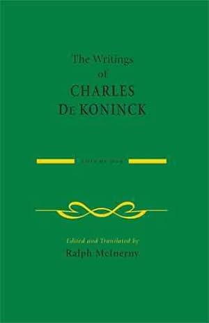 Image du vendeur pour Writings of Charles De Koninck mis en vente par GreatBookPrices