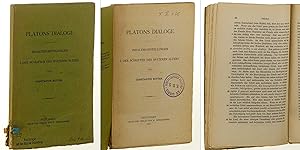 Bild des Verkufers fr Platons Dialoge. 1: Inhaltsdarstellungen der Schriften des spteren Alters. zum Verkauf von Antiquariat Lehmann-Dronke