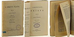 Bild des Verkufers fr Erklrt von Adolf Kiessling. Teil 3: Briefe. 4. Aufl. Bearb.von Richard Heinze. zum Verkauf von Antiquariat Lehmann-Dronke