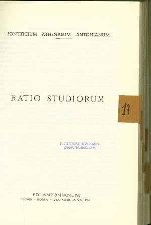 Immagine del venditore per Ratio Studiorum. venduto da Antiquariat Bookfarm
