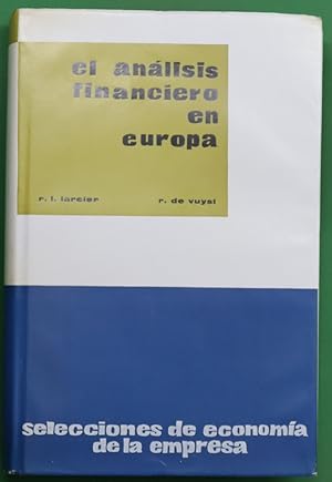 Seller image for El anlisis financiero en Europa for sale by Librera Alonso Quijano