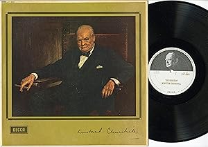 "The voice of Winston CURCHILL" LP 33 tours original UK / DECCA Mono LXT 6200 (1965)