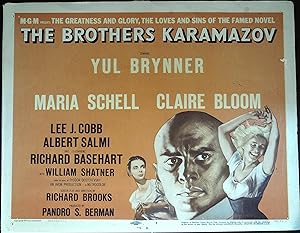 Immagine del venditore per The Brothers Karamazov Lobby Title Card 1958 Yul Brynner, Maria Schell venduto da AcornBooksNH