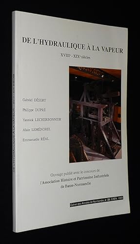 Imagen del vendedor de De l'hydraulique  la vapeur (XVIIIe - XIX sicles) a la venta por Abraxas-libris