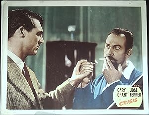 Image du vendeur pour Crisis Lobby Card #2 1950 Cary Grant, Jose Ferrer, Paula Raymond mis en vente par AcornBooksNH